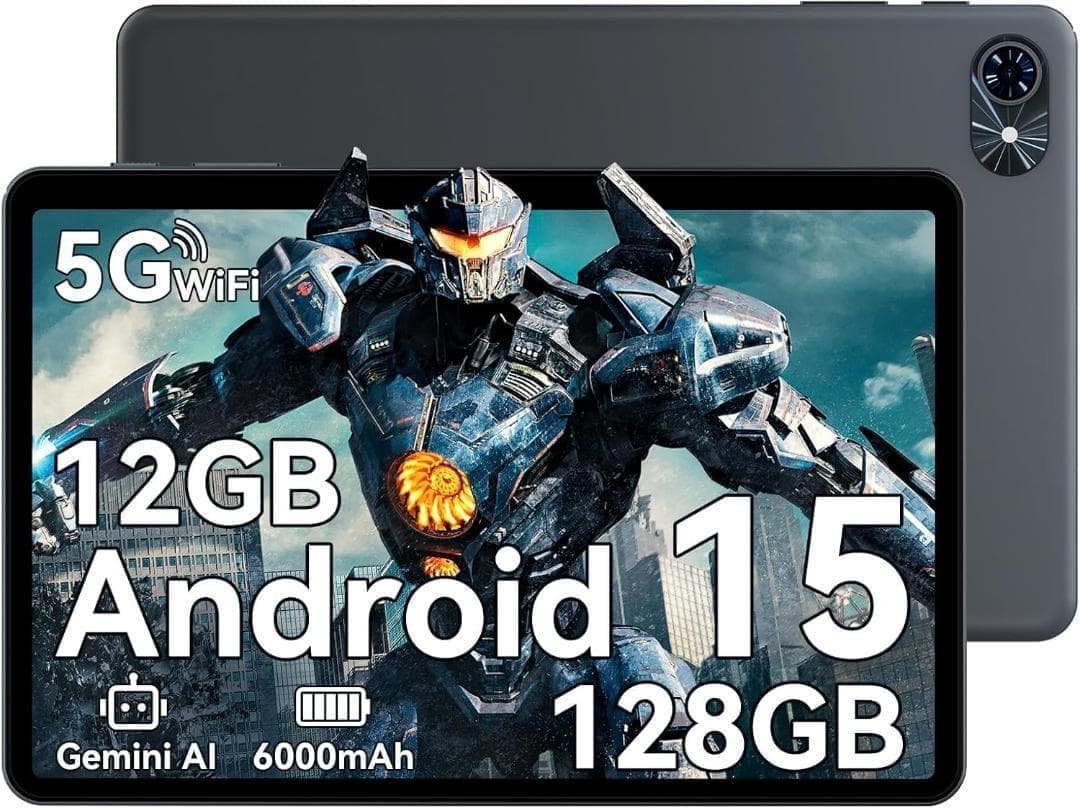 タブレット 10インチ Android15 Wi-Fi 12GB+128GB