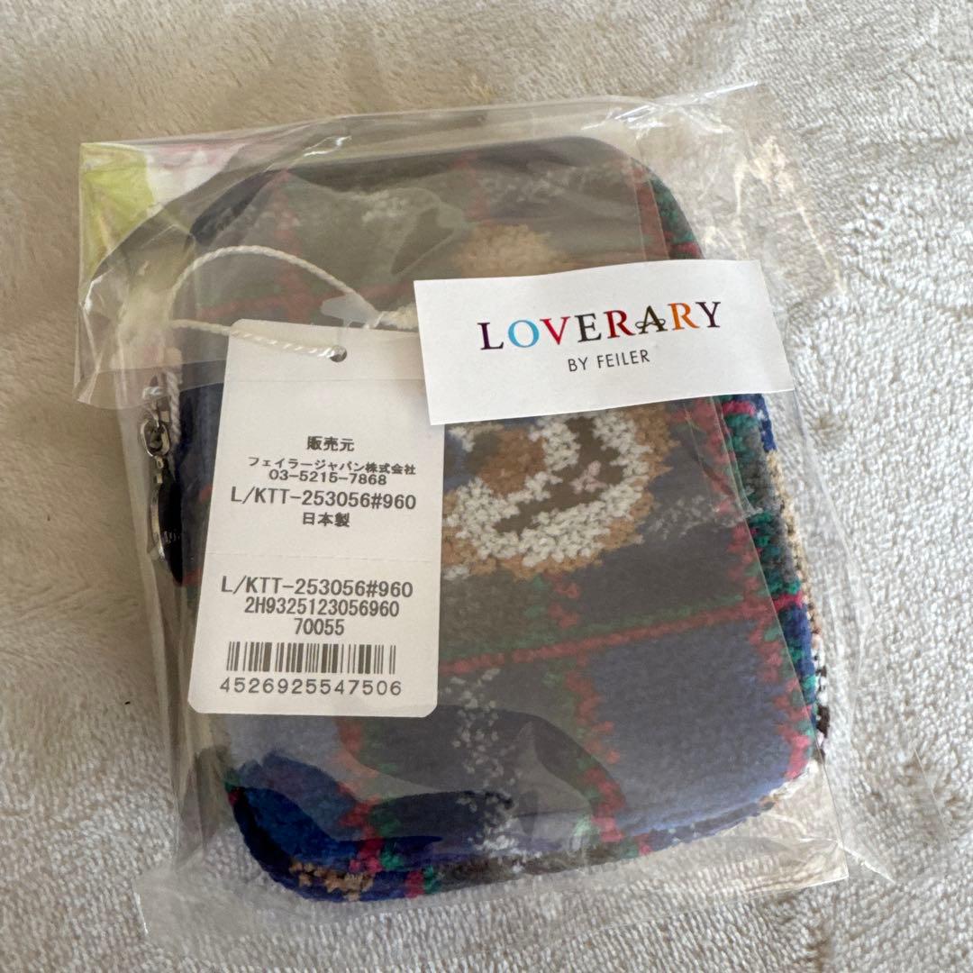 ラブラリーバイフェイラー　チャームポーチ　タータン　テディ　神戸限定　チェック柄