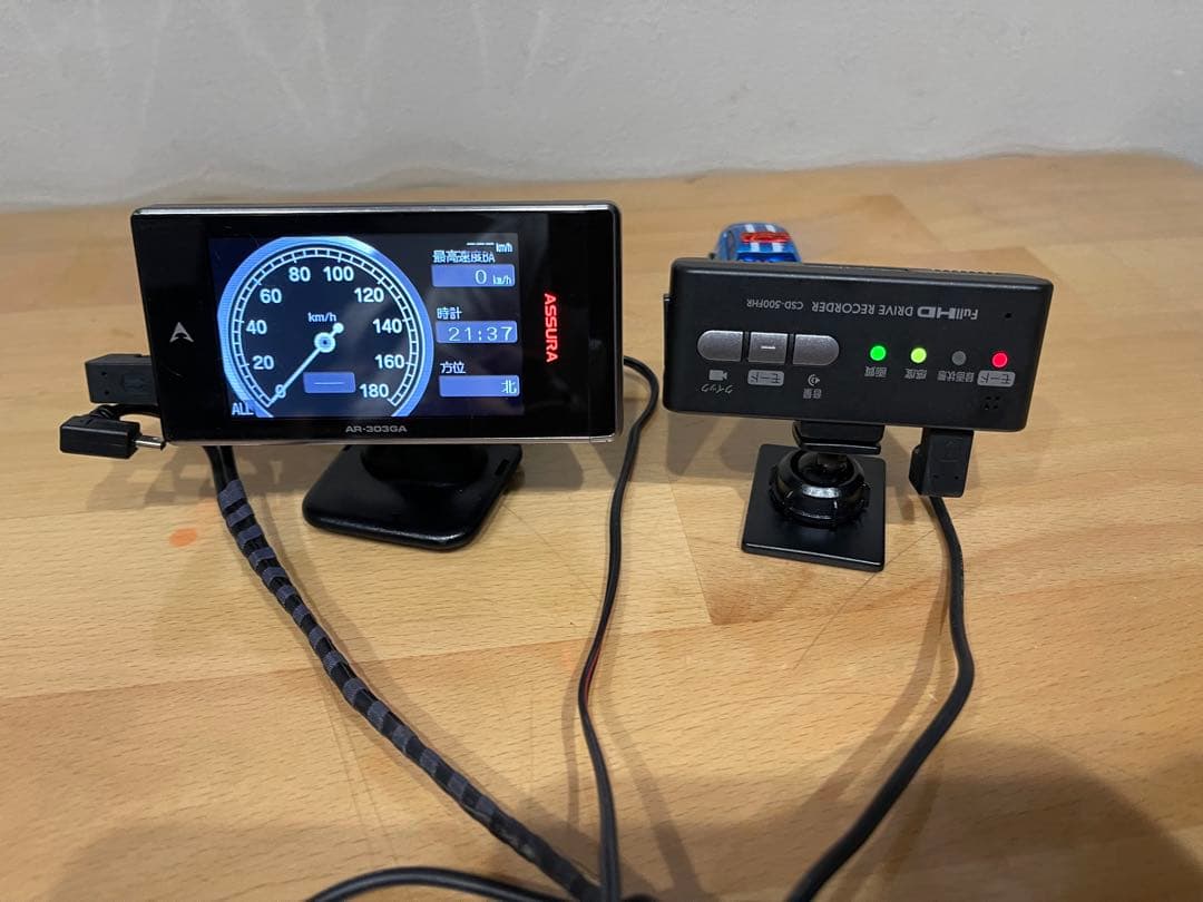 セルスターCSD-500FHRドラレコAR-303GA GPSレーダー探知機-F