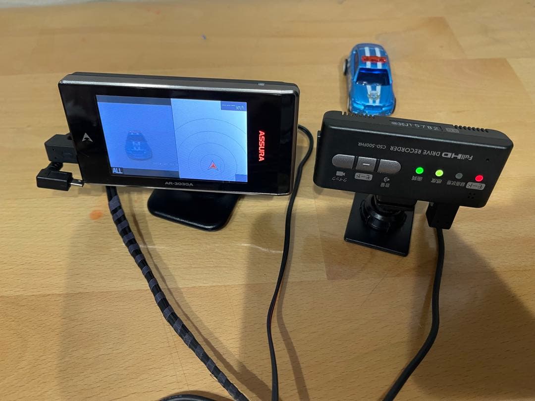 セルスターCSD-500FHRドラレコAR-303GA GPSレーダー探知機-F