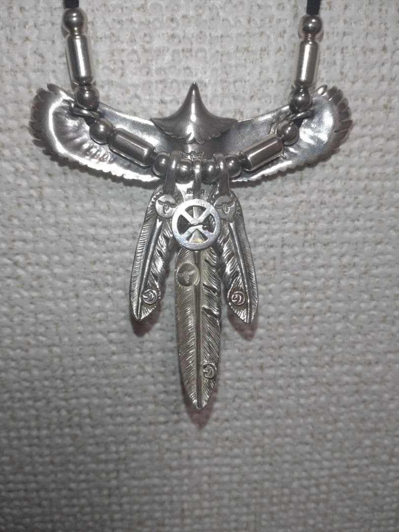 タディ＆キング　tady&king　SVイーグル中＆フェザーネックレス