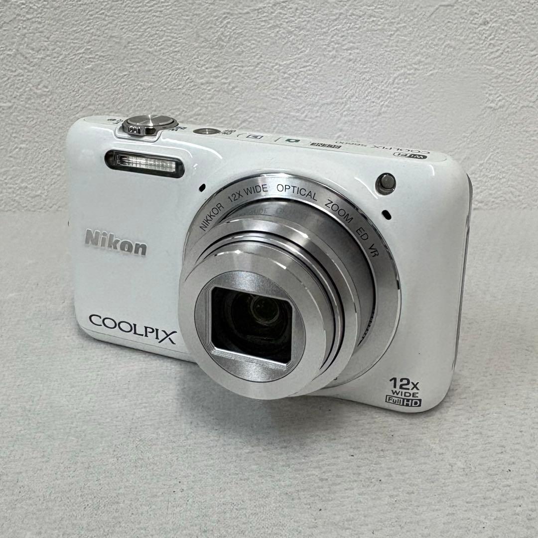 【美品稼動品】Nikon COOLPIX S6600 ホワイト　コンデジ