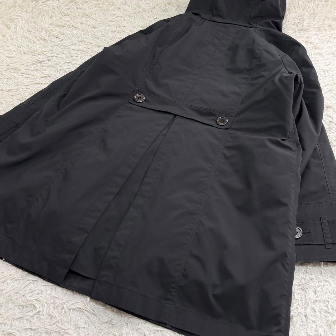 17070✨バーバリー 46 3XL メガチェック ダウンライナー フードコート