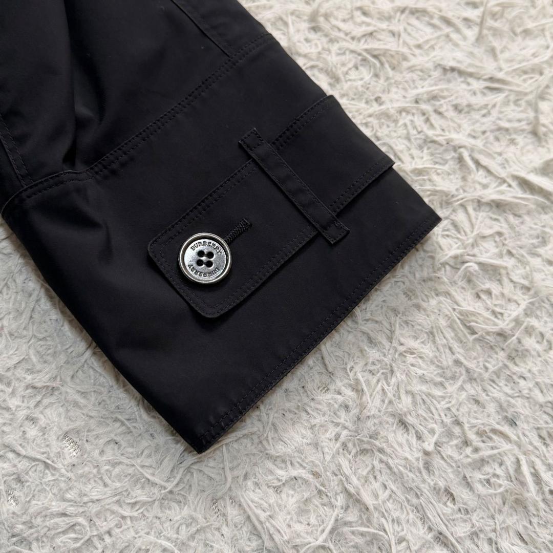 17070✨バーバリー 46 3XL メガチェック ダウンライナー フードコート