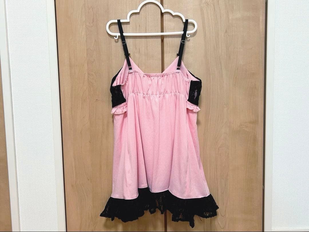 GOLDS♡ビジューバックル付き♡ラッフルフリルレース♡キャミトップス♡PINK