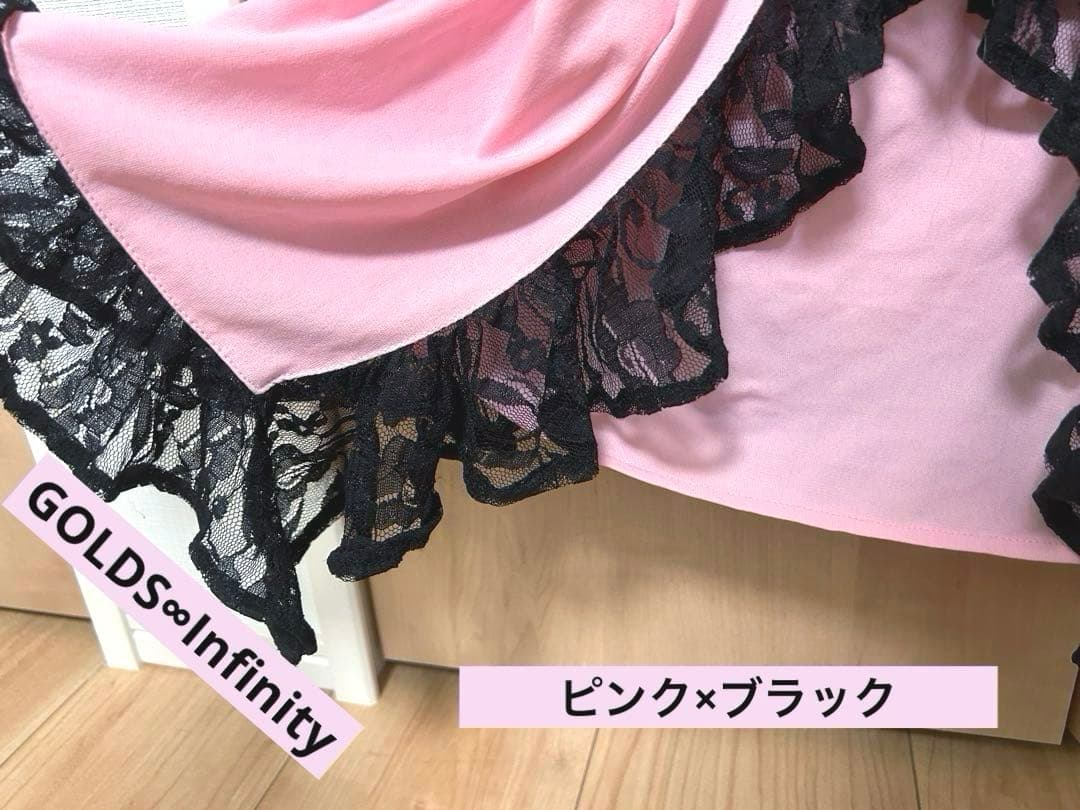 GOLDS♡ビジューバックル付き♡ラッフルフリルレース♡キャミトップス♡PINK