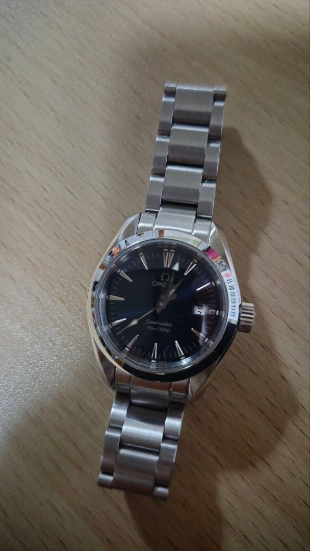 オメガシーマスターアクアテラレディースクォーツ（電池交換済）