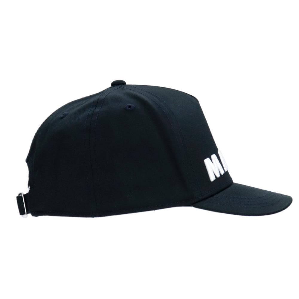 マルニ ベースボールキャップ ブラック マルニキッズ 大人も着用可能 コットン