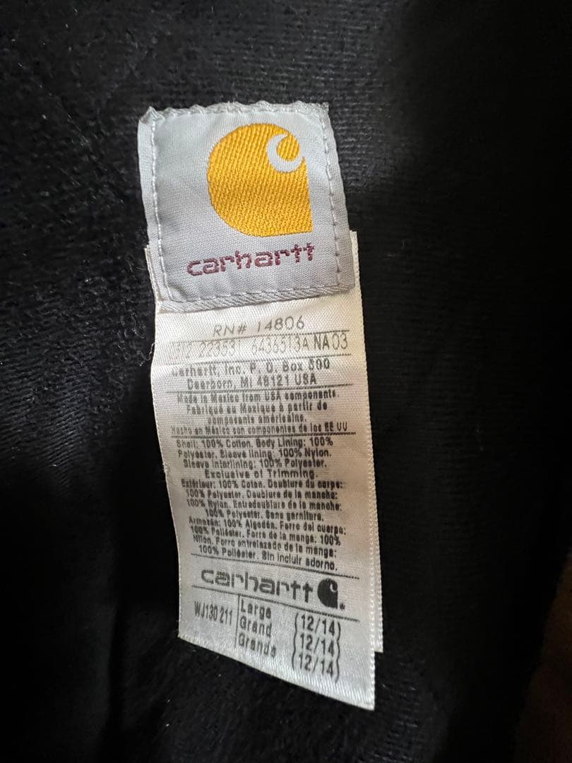 Carhartt ダックジャケット 短丈 古着