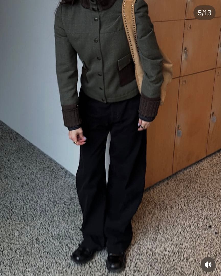 MIU MIU 99AW リブトラッカージャケット