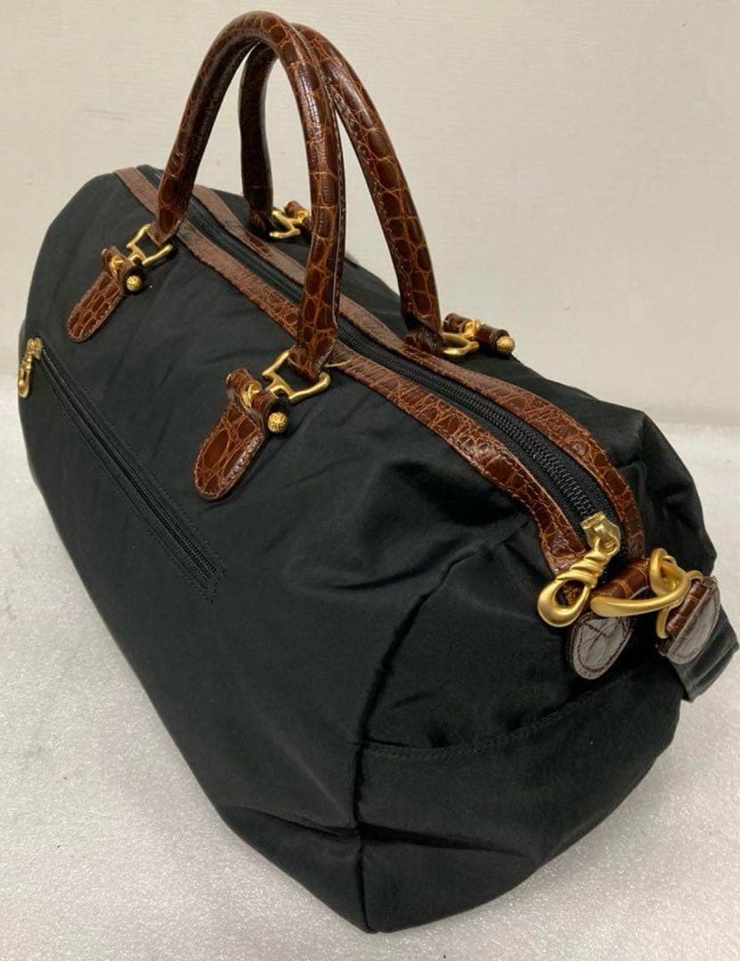 美品 BALENCIAGA ナイロン ボストンバッグ ハンドバッグ 2way