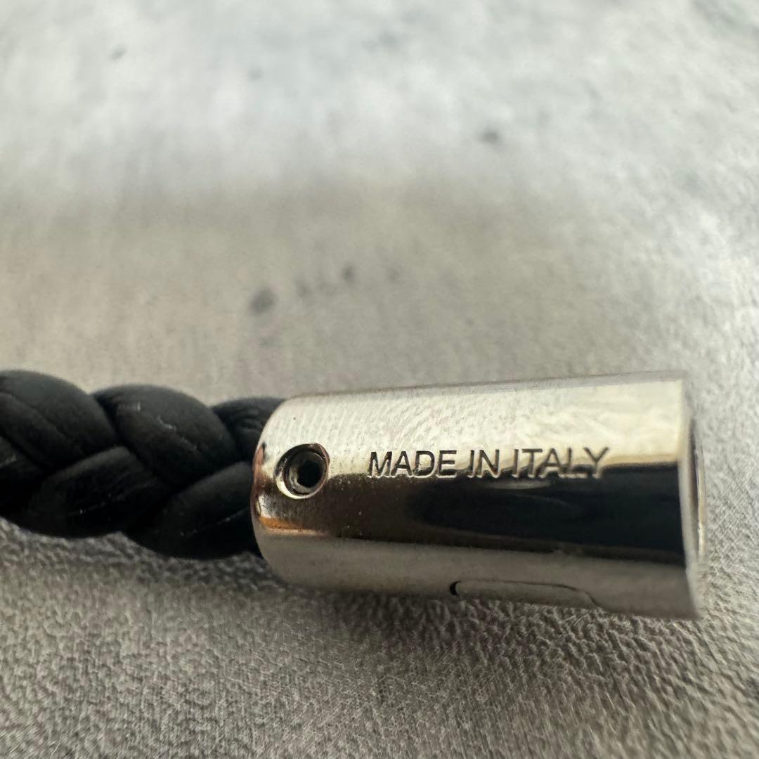 【美品】BVLGARI ブルガリ レザー ブレスレット ダブル 黒　ブラック