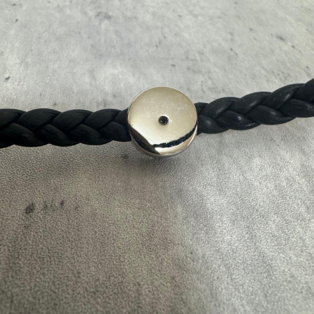 【美品】BVLGARI ブルガリ レザー ブレスレット ダブル 黒　ブラック