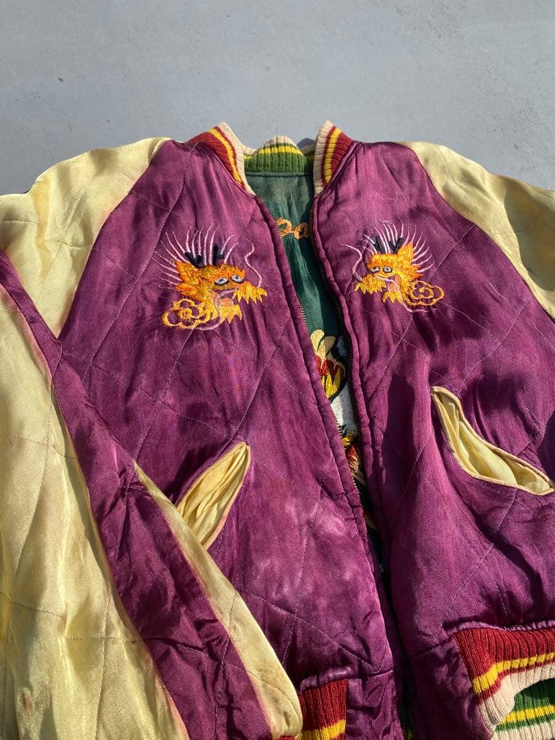 50sスカジャン ヴィンテージ　オリジナル　スーベニア　スペシャル　フェード