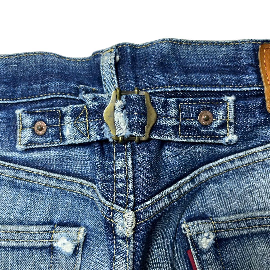 LEVIS リーバイス 702xx 日本製 w33 ヒゲ ハチノス ダメージ
