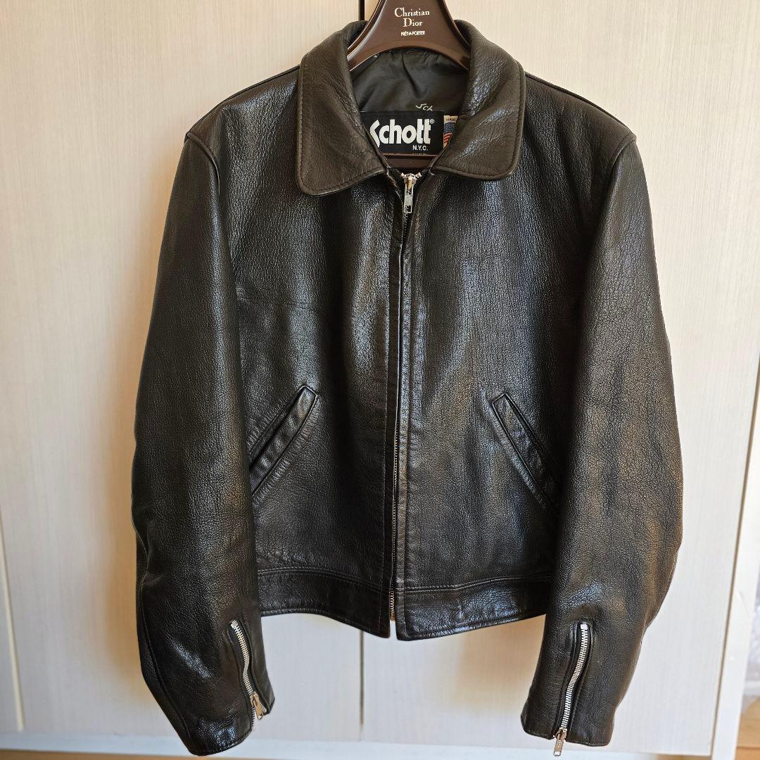 レディース schott 美品　ライダース　シングル