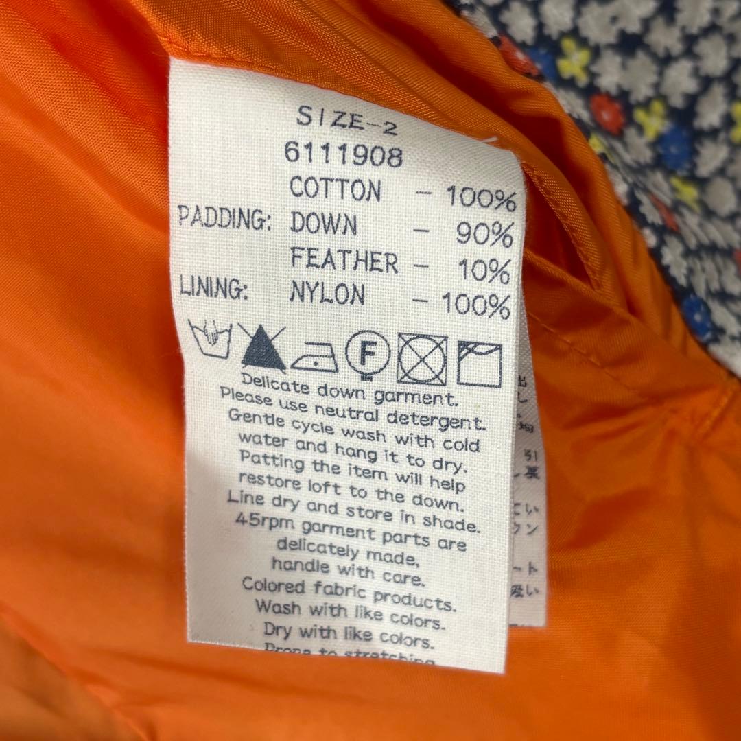 45R フォーティファイブアール 花柄 ダウンジャケット 小花柄 コットン 2