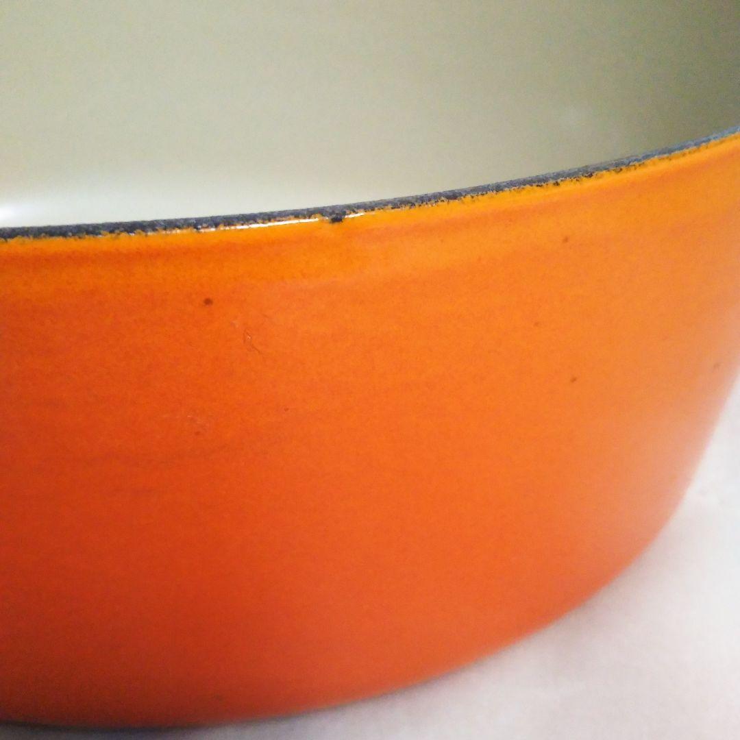 ル・クルーゼ ココット・オーバル 23cm 　楕円形　両手鍋　オレンジ