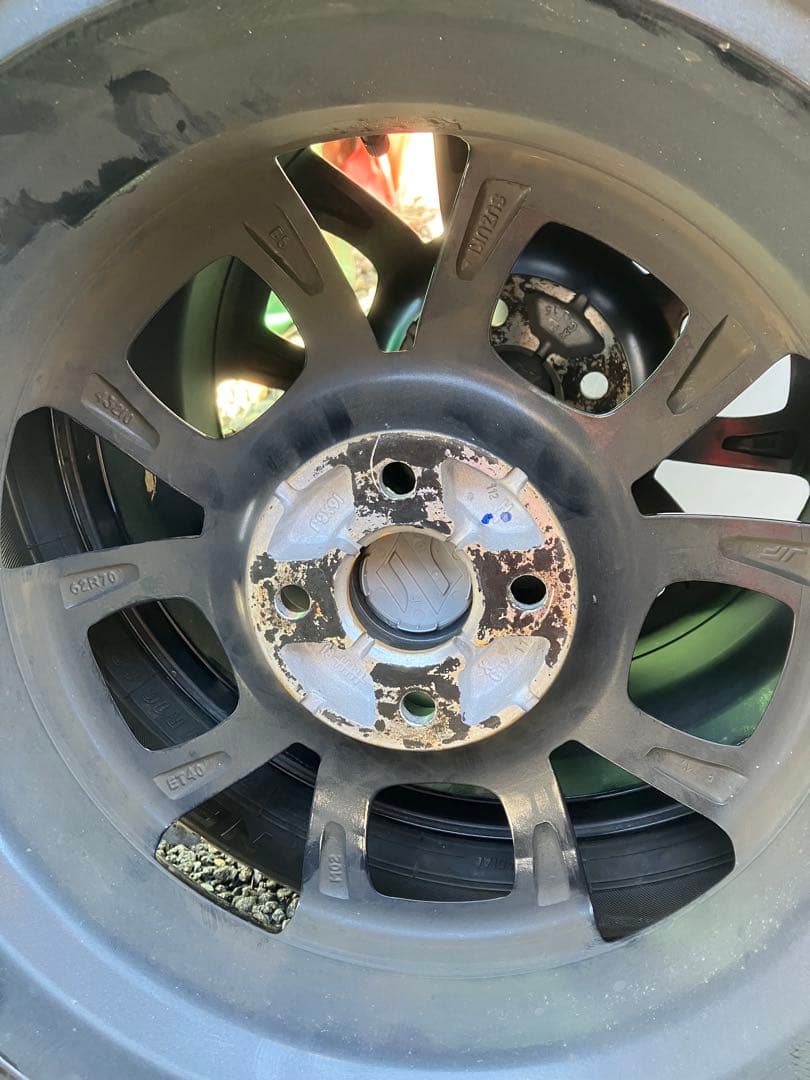 クロスビー　16インチ夏タイヤ　ブリヂストンNEWNOブラックホイールセット