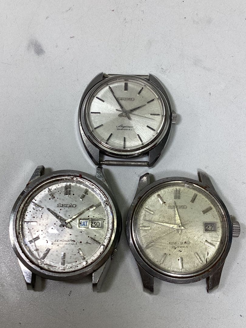 ス*グ様 ジャンク　Seiko King Seiko ヴィンテージ時計　 3点