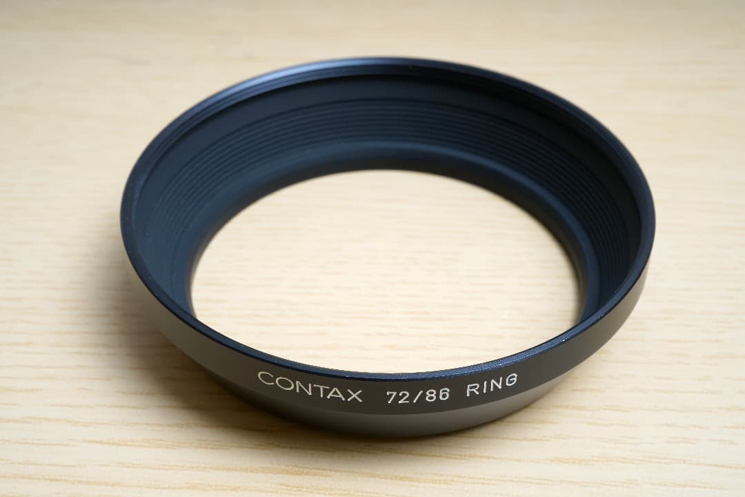 コンタックス　メタルレンズフード用アダプターリング　72mm／86mm　B