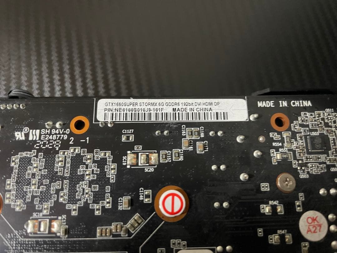 グラフィックボード・グラボ・ビデオカード GTX1660super palit