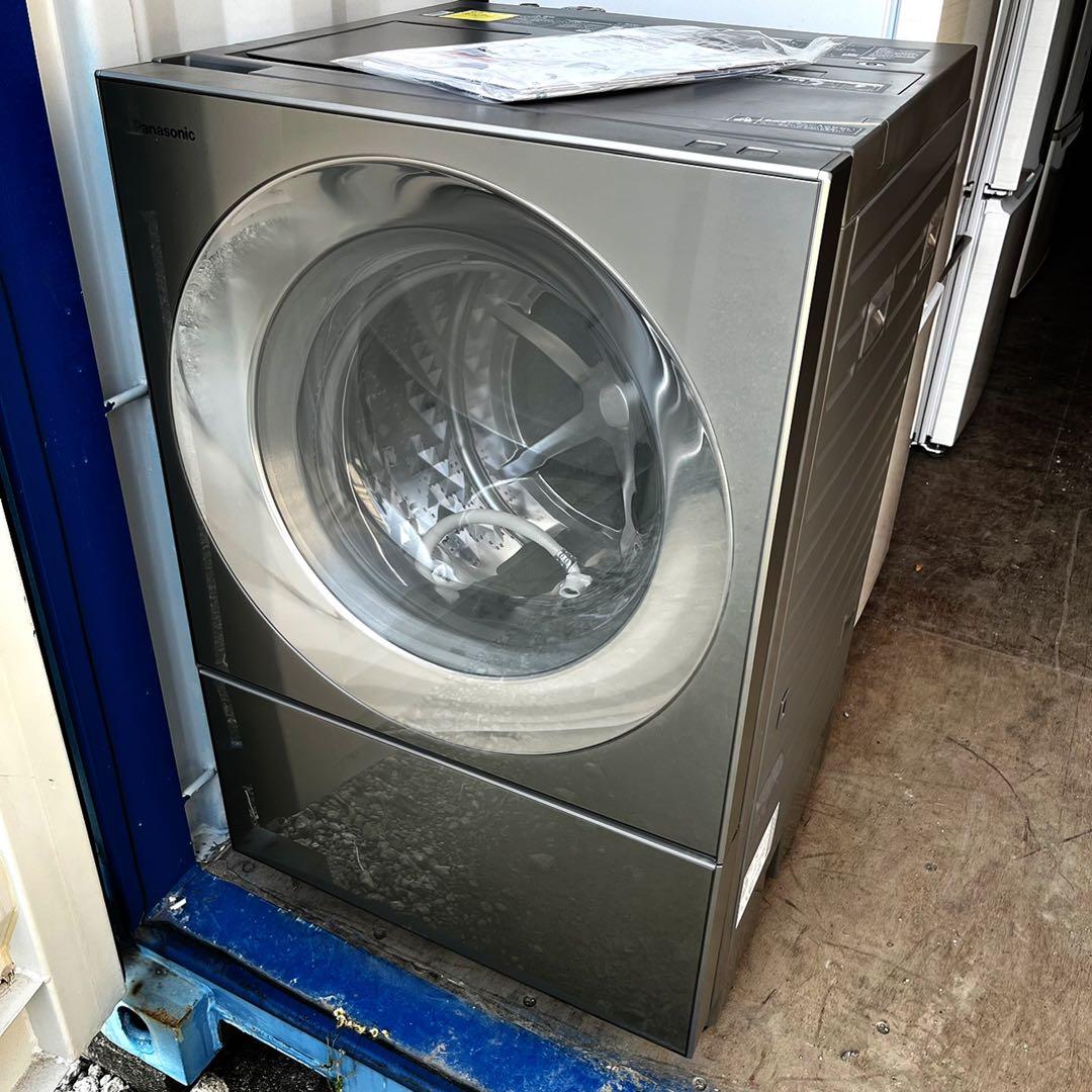 取付無料！パナソニックキューブル洗剤自動投入・熱乾燥搭載シルバー洗濯機！冷蔵庫