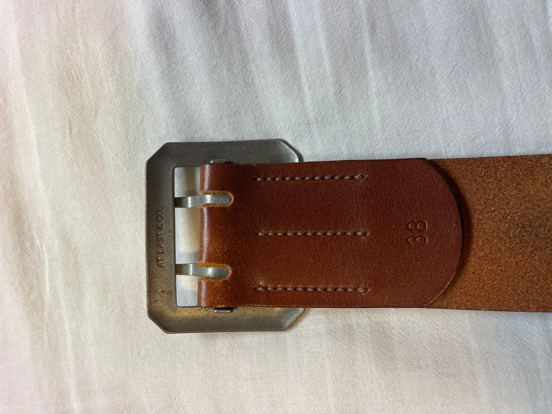 アットラスト　ダブルピンギャリソンベルト サイズ38