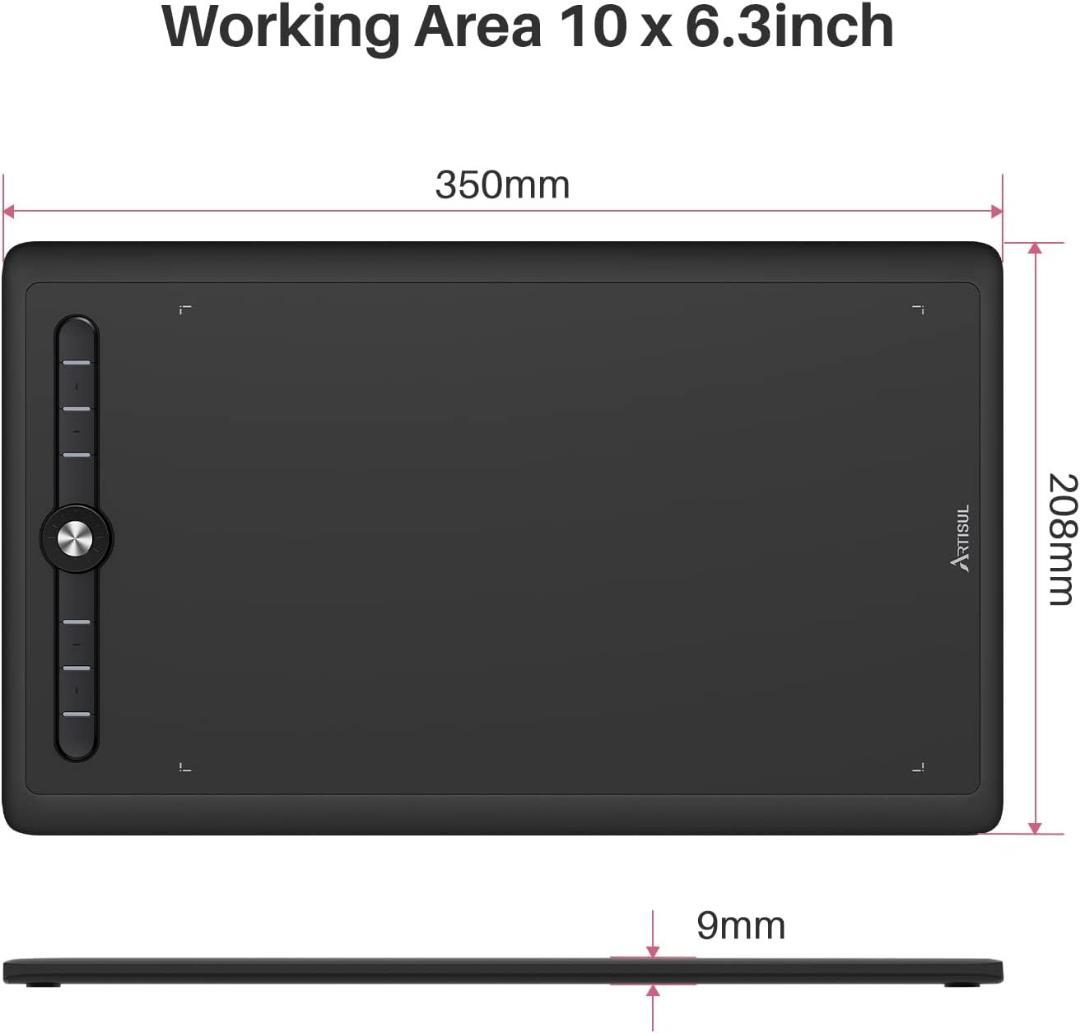 ArtisulM0610Pro ペンタブレット 10x6.3インチ 板タブ