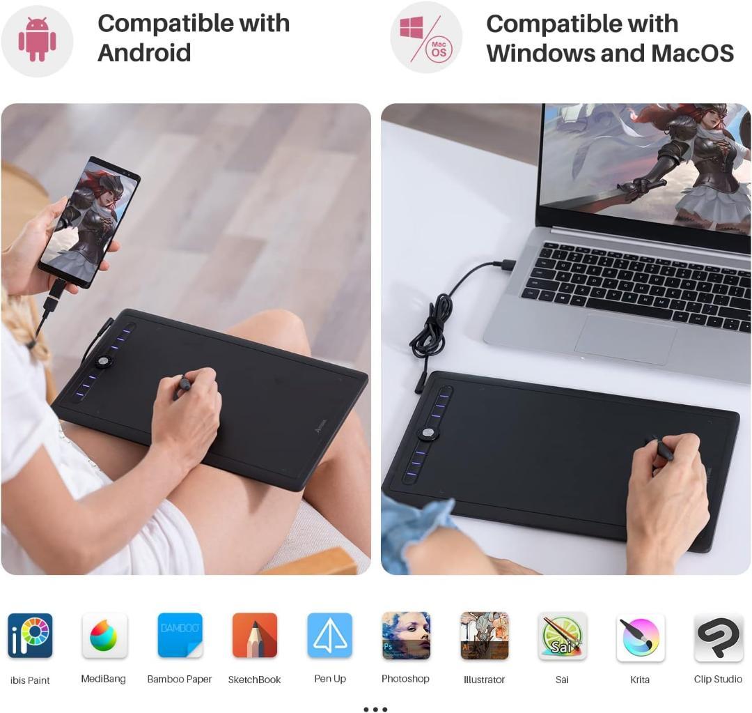 ArtisulM0610Pro ペンタブレット 10x6.3インチ 板タブ