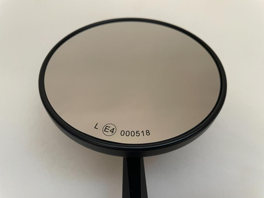 KiWAV ヤマハ車用 バーエンドミラー (エクリプス) 黒 16mmネジ式