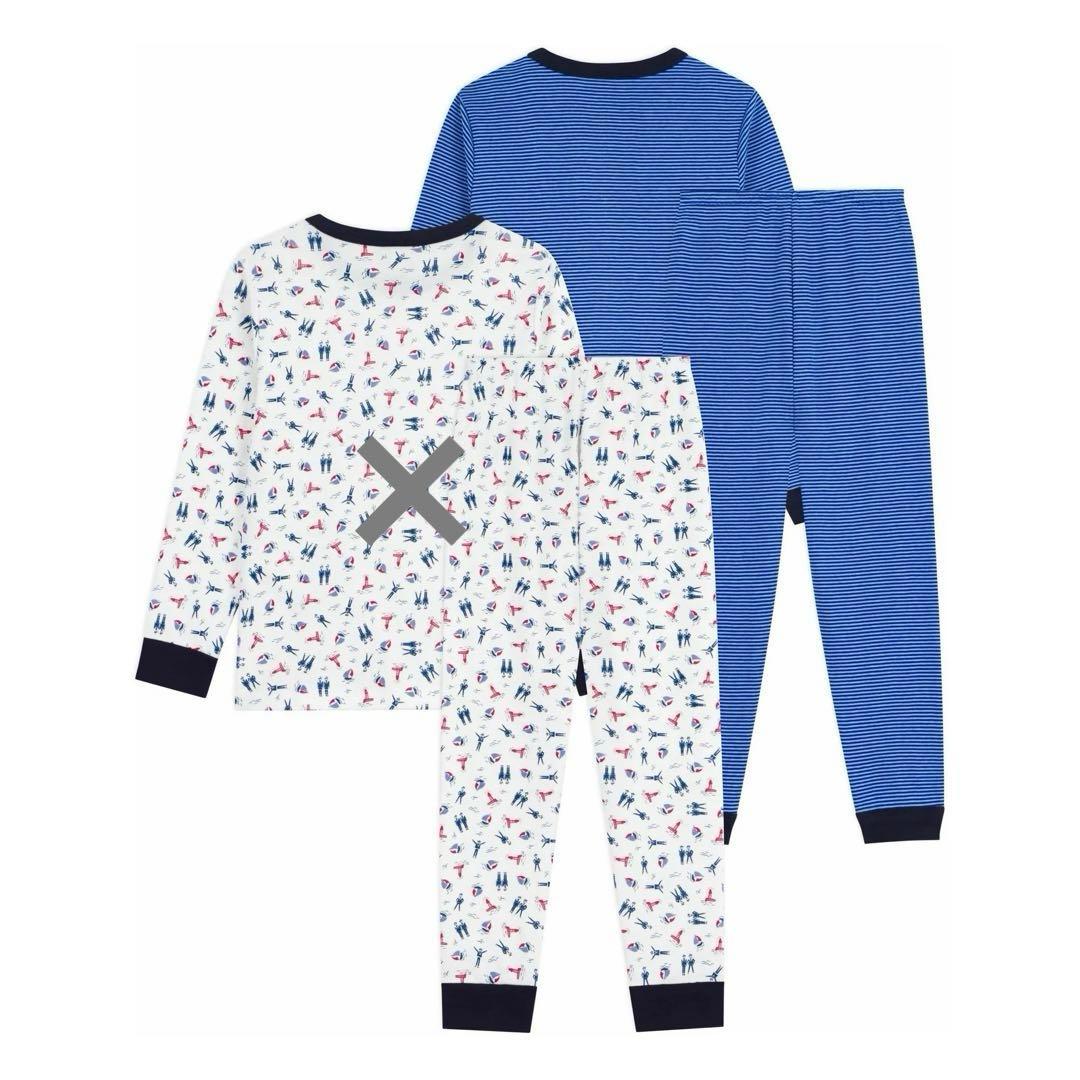 おまとめ 新品 未使用 プチバトー 長袖 パジャマ 10ans 12ans