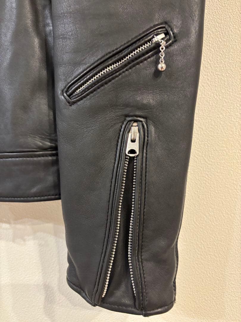 NANO UNIVERSE ブラックレザージャケット【美品】