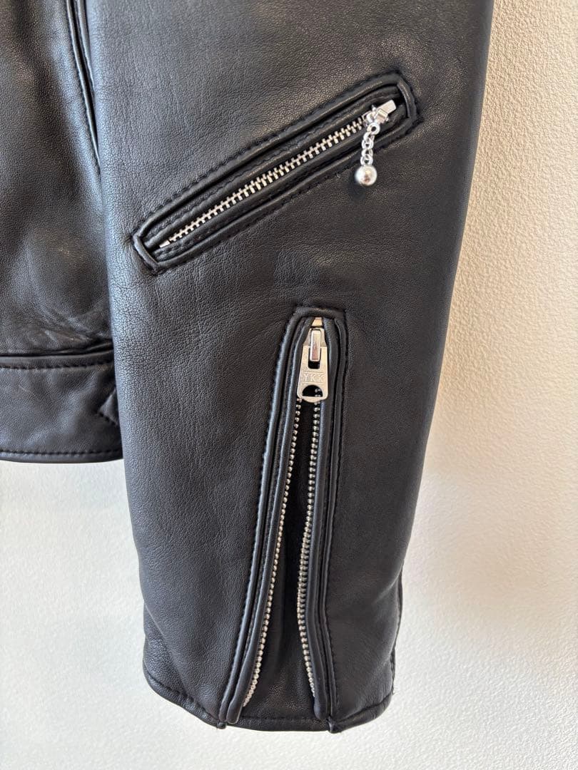 NANO UNIVERSE ブラックレザージャケット【美品】