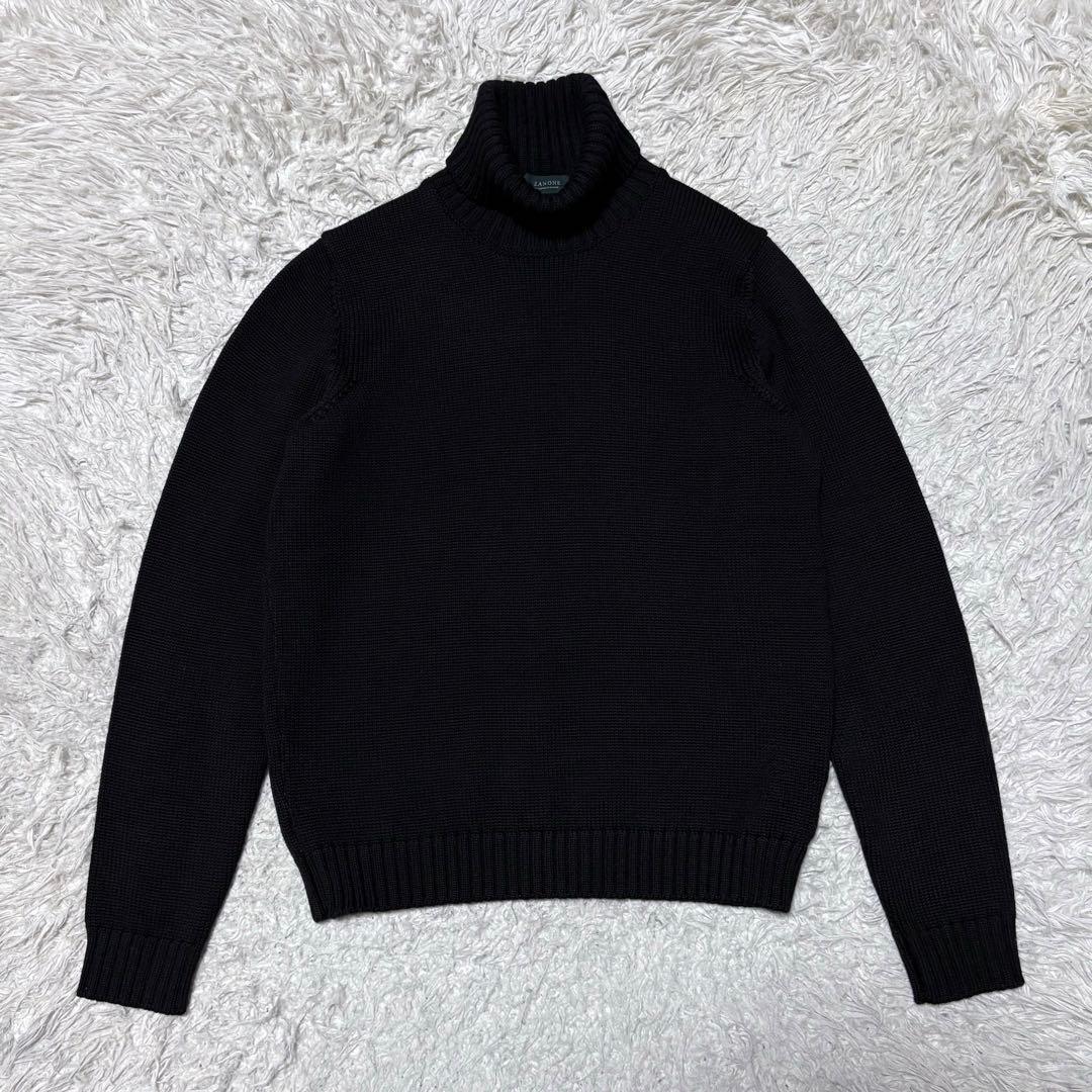 【美品】ザノーネ　ZANONE　5G　タートルネックニットセーター　46