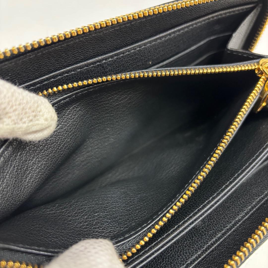 美品【LV本物】長財布/ジッピーウォレット/パイソン本革/モノグラム/ブラック