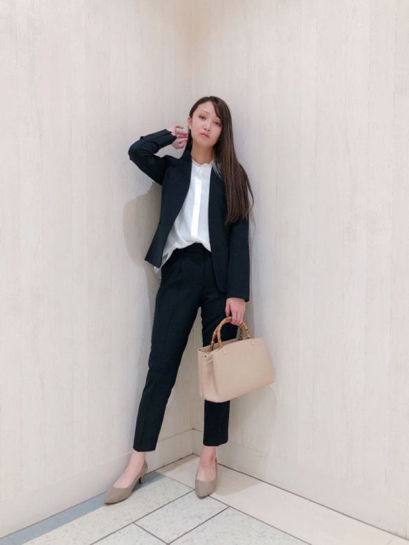 プラステ　2WAYライトストレッチ　ジャケット　パンツ　セットアップ　ネイビーS