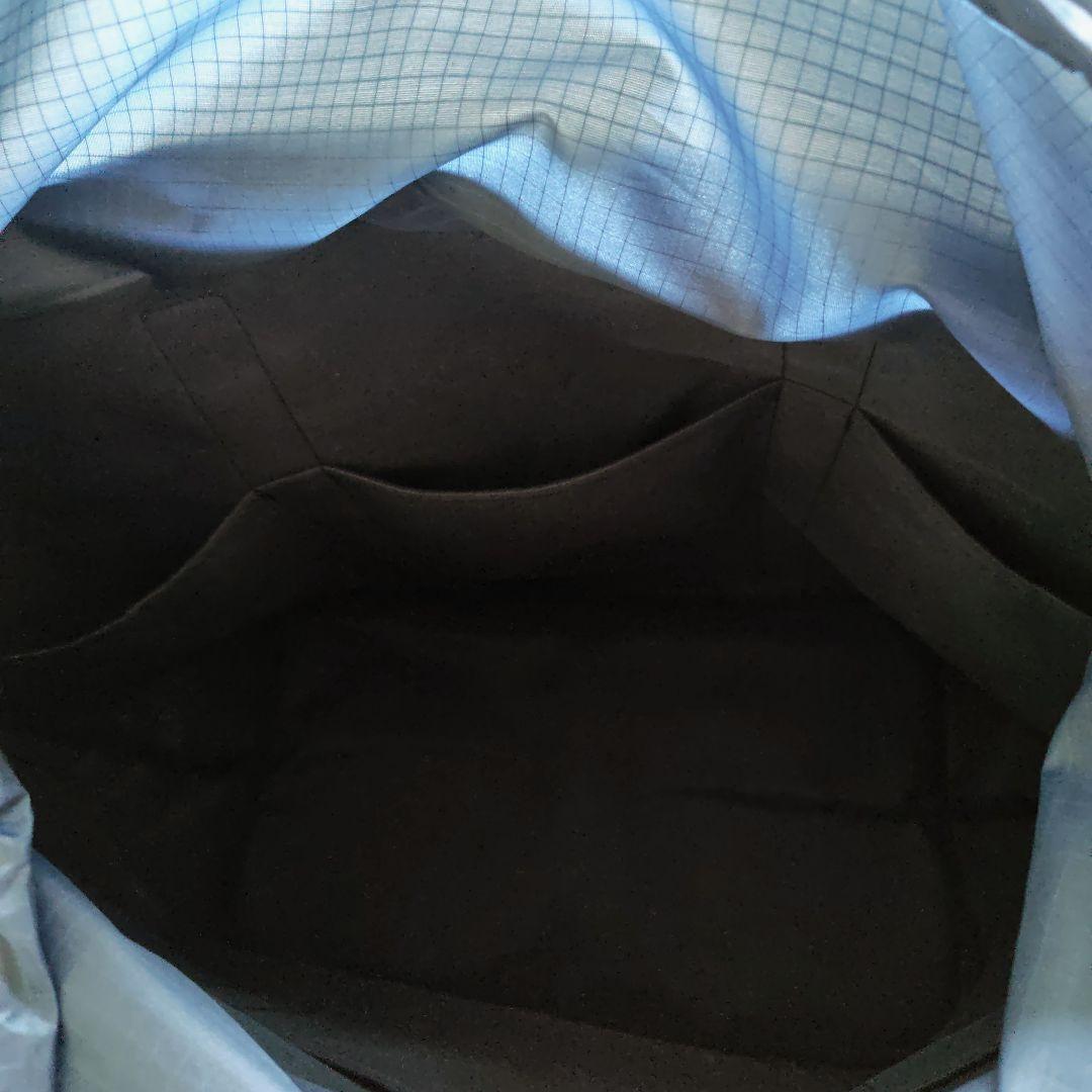 ファミリア　トートバッグ　ワッペン　大容量　ポケット　撥水　はっ水　ネイビー