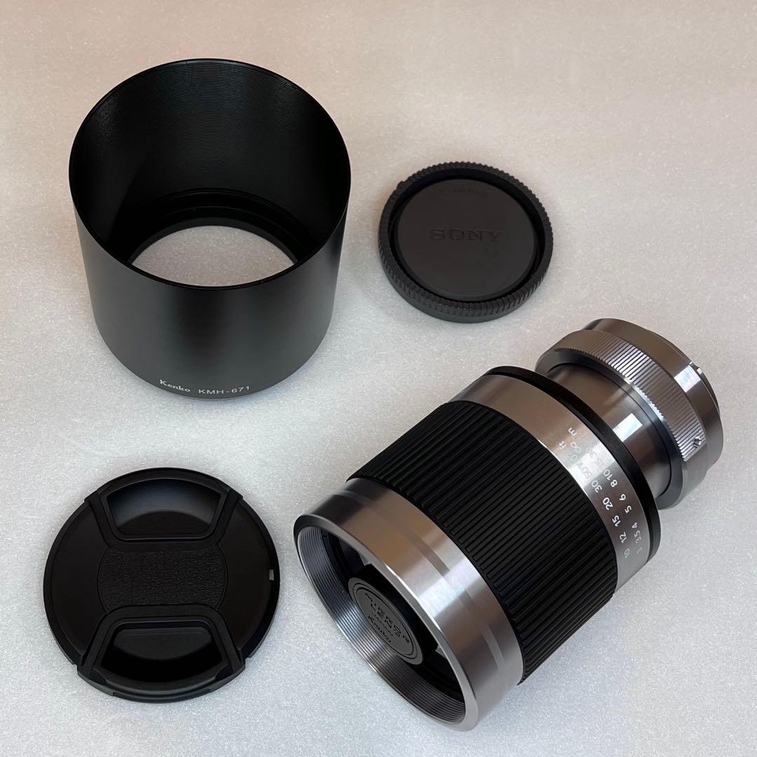 Kenkoミラーレンズ400mmF8 for SONY NEX（メタルフード付）