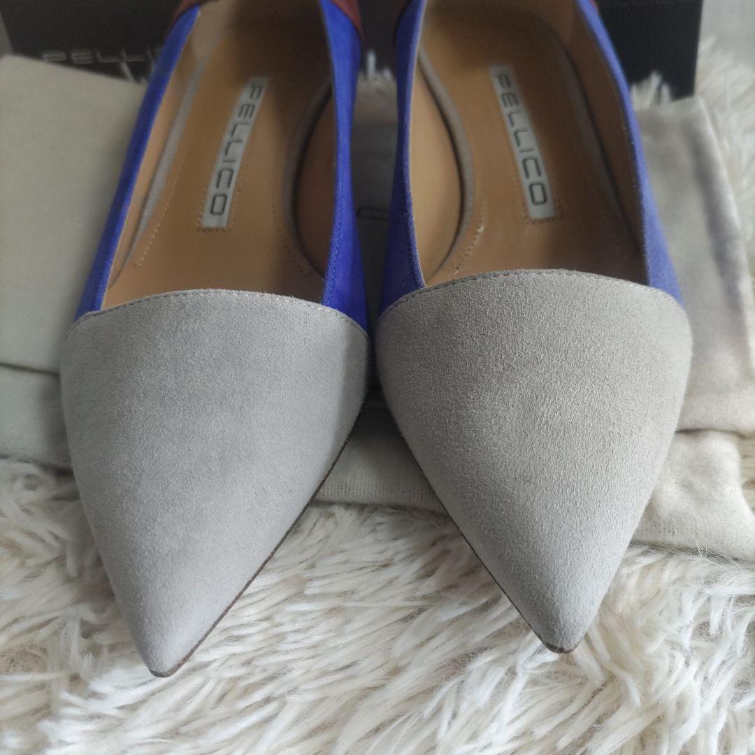 美品✨ PELLICO　ペリーコ　パンプス 　スエード 　マルチパネルパンプス