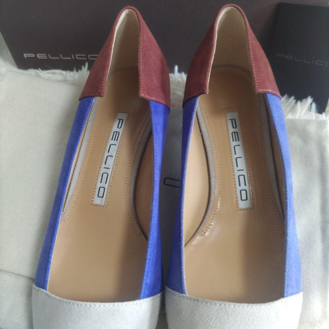 美品✨ PELLICO　ペリーコ　パンプス 　スエード 　マルチパネルパンプス