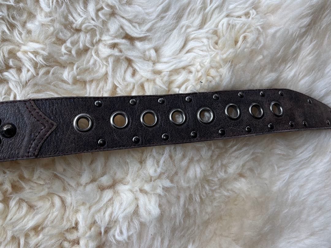 KMRii SILVER STUDDED BELT バックルなし
