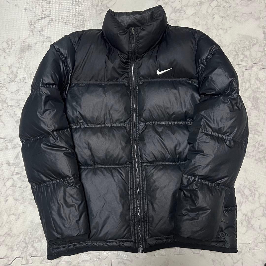 【希少XL】NIKE ナイキ リバーシブル ダウンジャケット 黒　XL