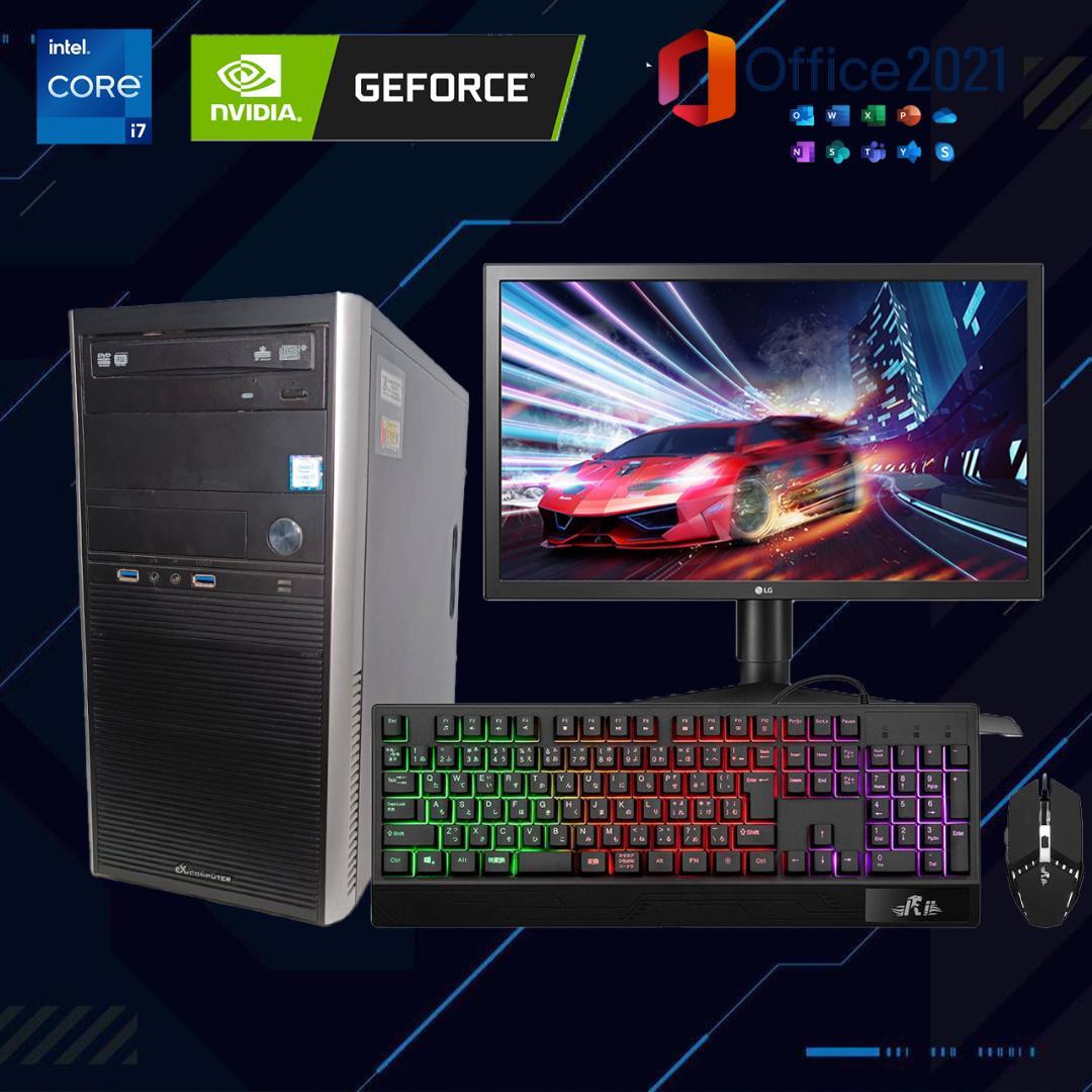 【フルセット】ゲーミングPC i7 6700 GTXグラボ Office搭載