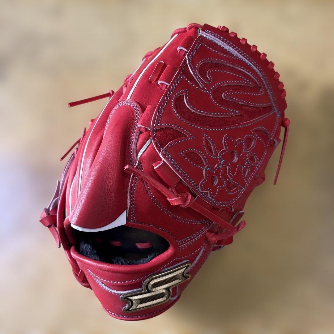 新品未使用タグ付きSSK軟式野球グローブプロエッジ投手右利き用