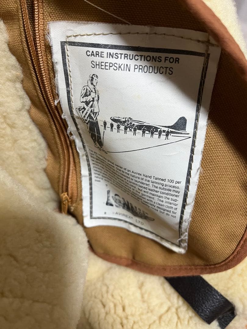 アヴィレックス　AVIREX ムートン TYPE B-3 フライトジャケット