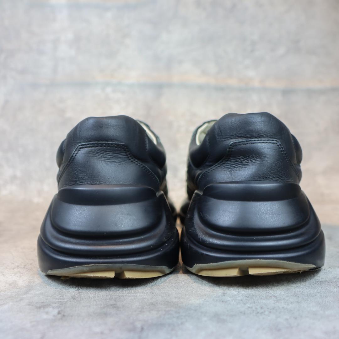 GUCCI グッチ スニーカー メンズ ロゴプリント ブラック