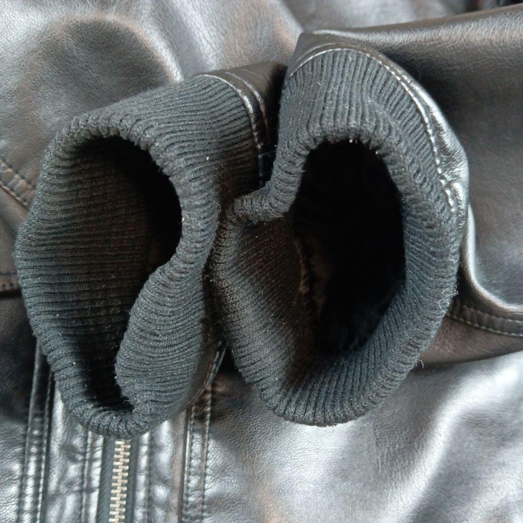 リーバイス レザージャケット A-2 フライトジャケット フェイクレザー 黒 S