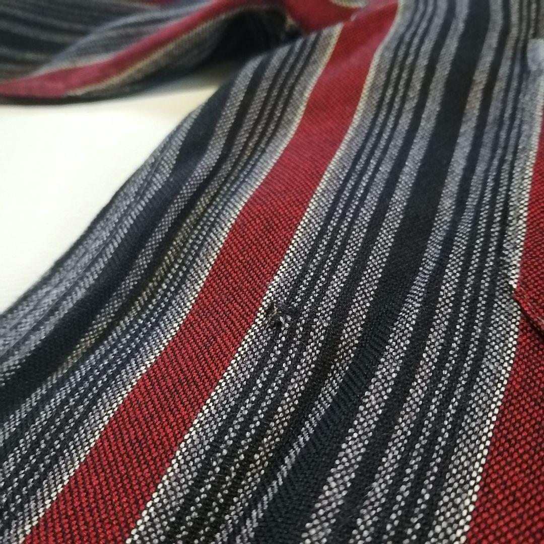 50sビンテージ Saddle & Paddle 長袖開襟ストライプシャツ M