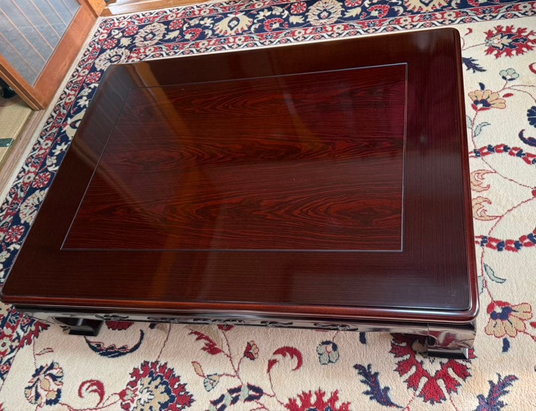 木製座卓 光沢仕上げ 長方形